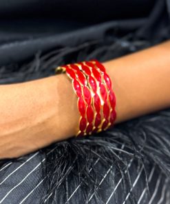 Red Oil Drop Round Bracelet