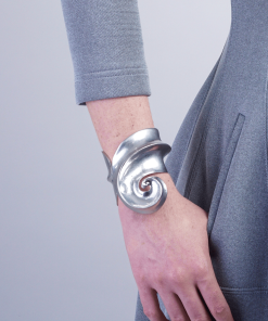 Silver One Alloy Spiral Bracelet