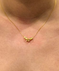 Gold Fish Pendant Necklace